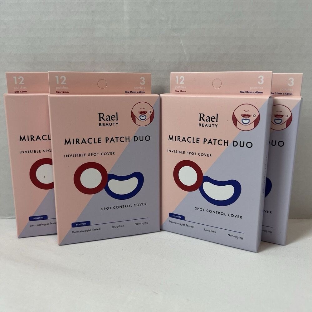 Rael Beauty Miracle Patch Duo Invisible Spot Cover And Spot Control Cover 4 Pack